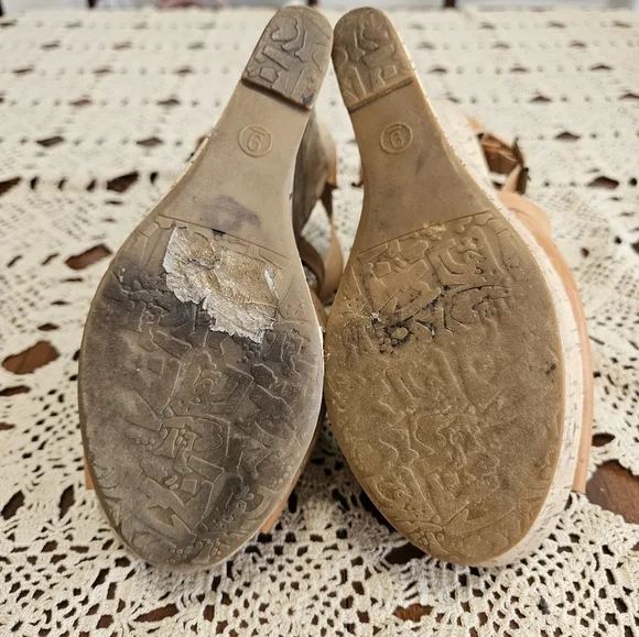 City Snappers platform wedge heels size 9 - Picture 3 of 12